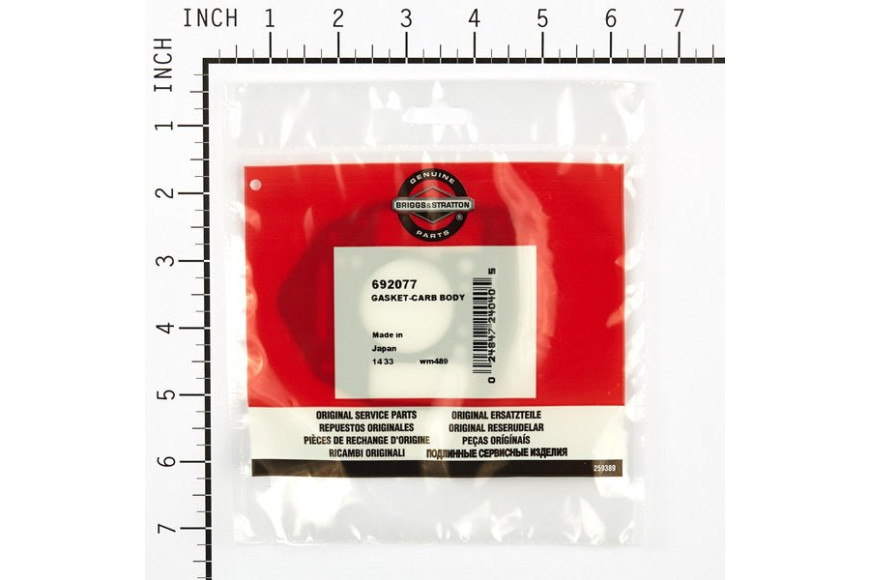 Guarnizione Carburatore Monocorpo Vanguard Bicilndrici Orizzontali  - 692077 - Originale Briggs & Stratton