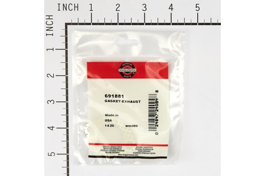 Guarnizione Scarico Quantum 35 100700, Quantum Power 121700, 122700, 124700, 12H800 Ecc.  - 691881 - Originale Briggs & Stratton