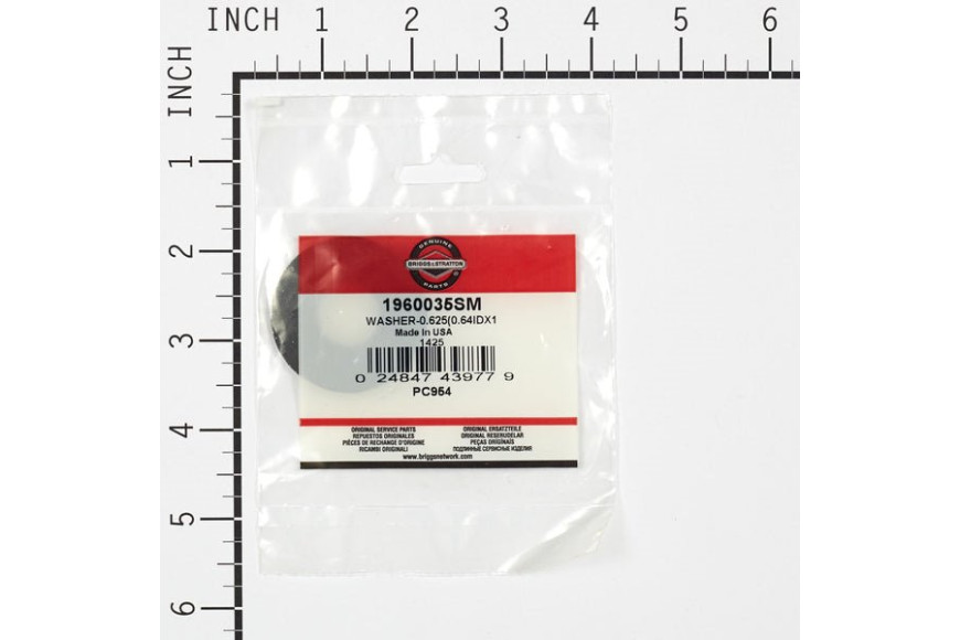 Washer-0.625(0.64Idx1 - Originale Snapper - 1960035SM
