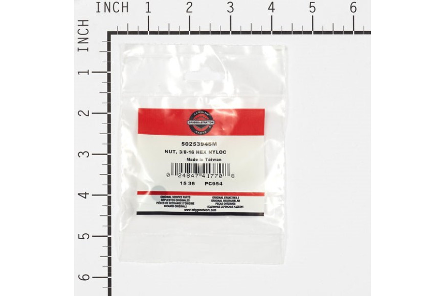 Dado 3/8-16 Hf Nylock - Originale Snapper - 5025394SM