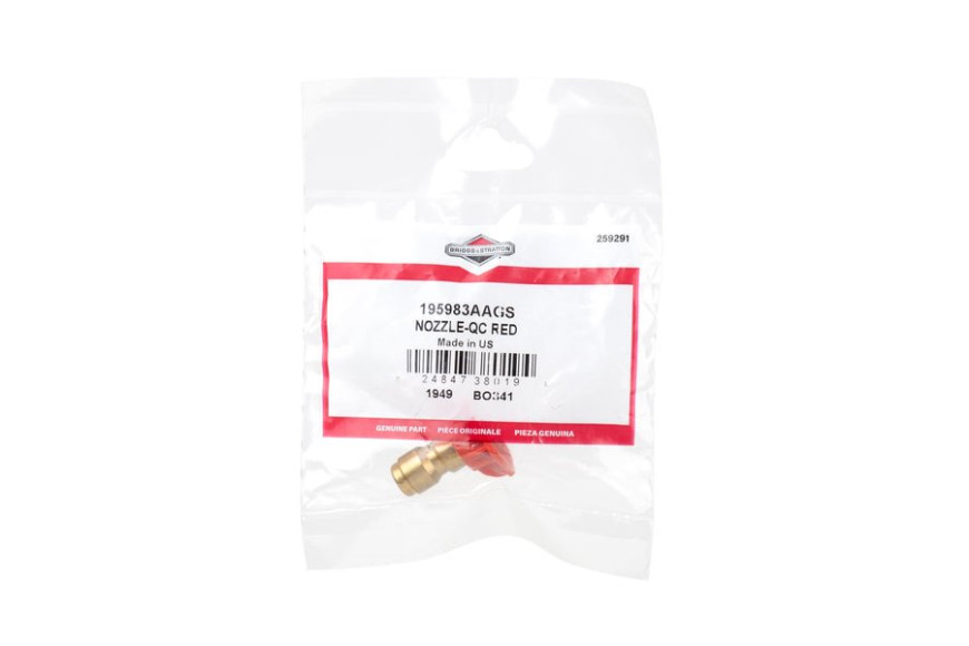 Nozzle-Qc Red - 195983AAGS -  Briggs & Stratton - Genuine Spare Parts