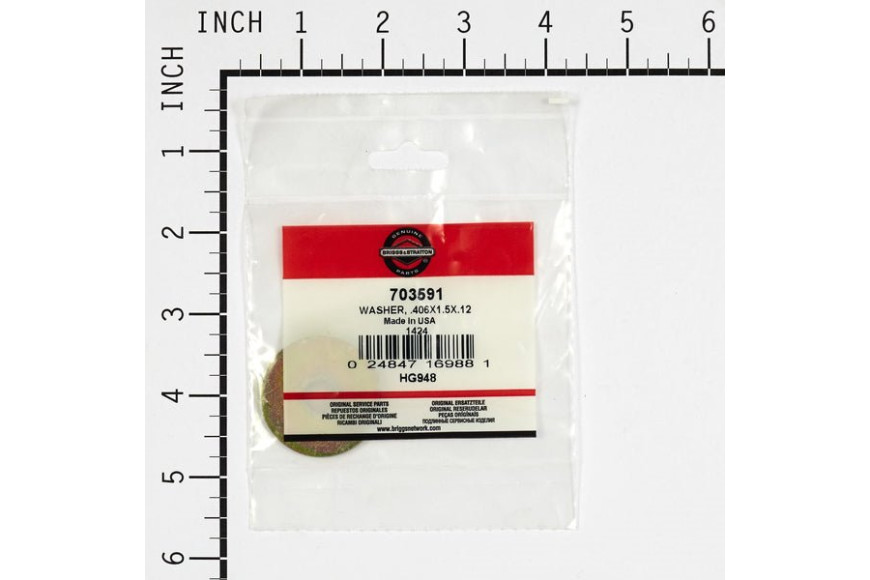 Rondella .406X1.5X.12 - Originale Snapper - 703591