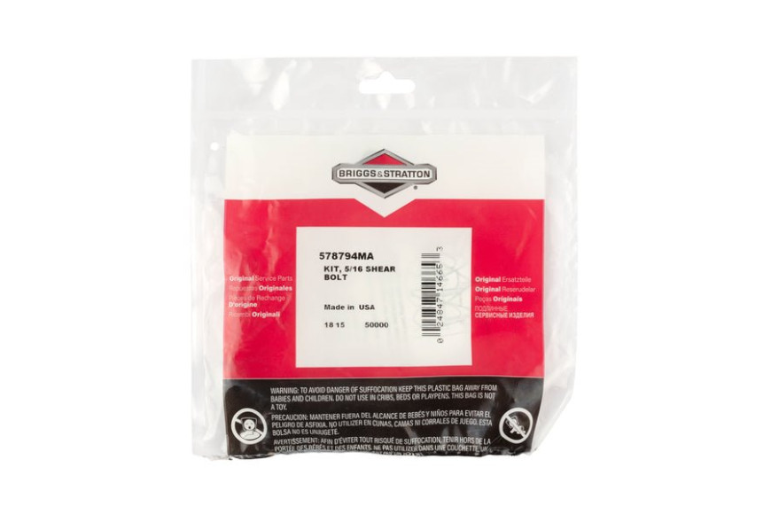 Kit, 5/16 Shear Bolt - Originale Snapper - 578794MA