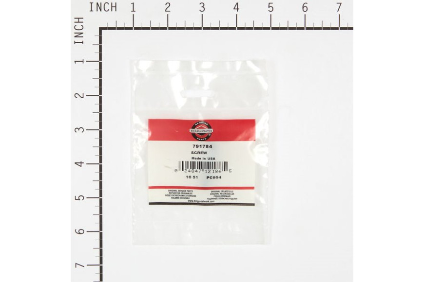 Screw - 791784 -  Briggs & Stratton - Genuine Spare Parts