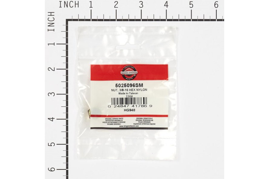 Dado Autoblocc. 3/8-16 - Originale Snapper - 5025096SM