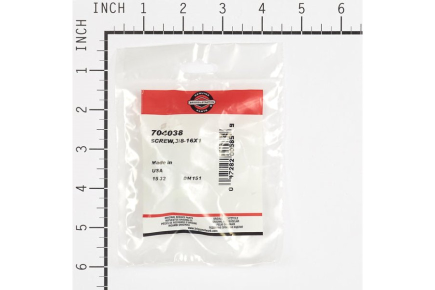 Vite Hhwl 3/8-16X1 - Originale Snapper - 704038