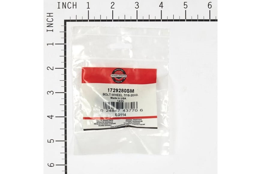 Bolt-Wheel 7/16-20X0. - Originale Snapper - 1729280SM