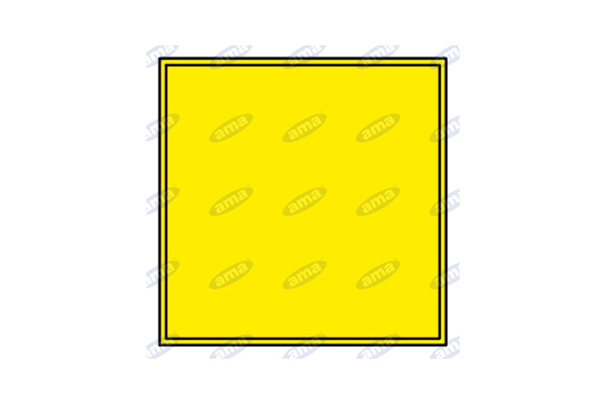 Spia Quadrata Arancio Neutra - Ama