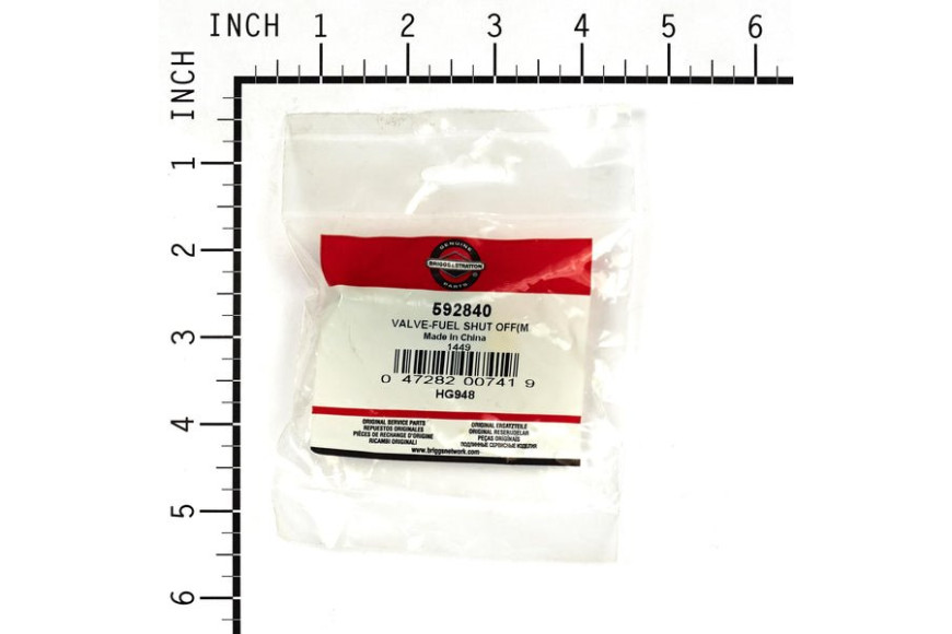 Valve-Fuel Shut Off(M - 592840 -  Briggs & Stratton - Genuine Spare Parts