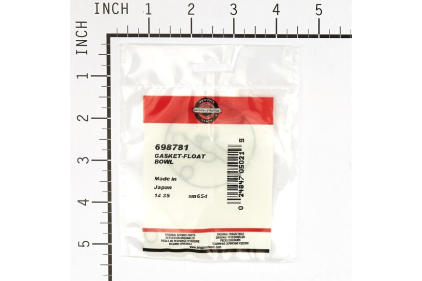 Guarnizione Vaschetta Carburatore - 698781 - Originale Briggs & Stratton
