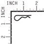 Pin, Cotter,1/16X1.31 - Originale Snapper - 704039