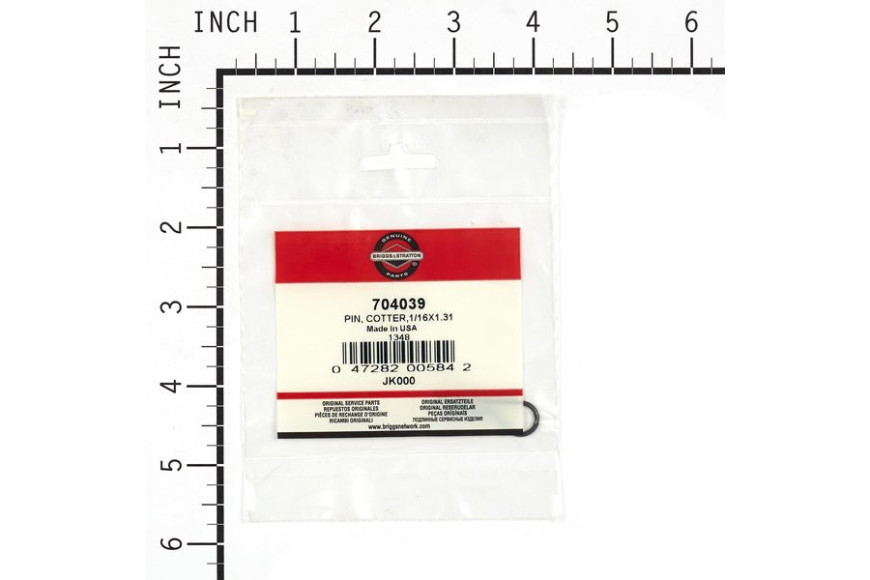 Pin, Cotter,1/16X1.31 - Originale Snapper - 704039