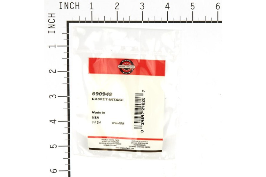 Gasket-Intake - 690949 -  Briggs & Stratton - Genuine Spare Parts