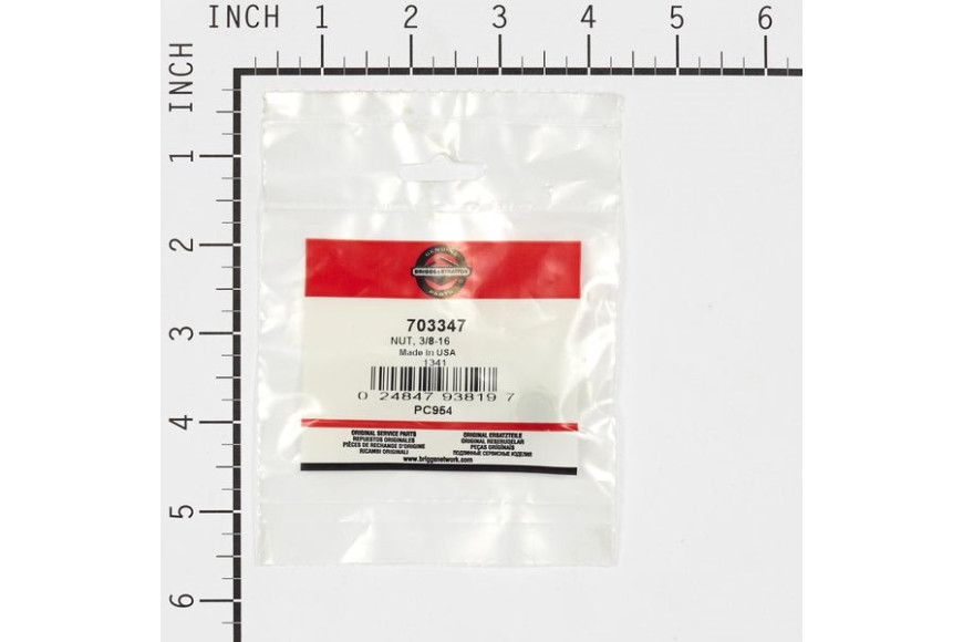Dado Autobloccante 3/8-16  - Originale Snapper - 703347