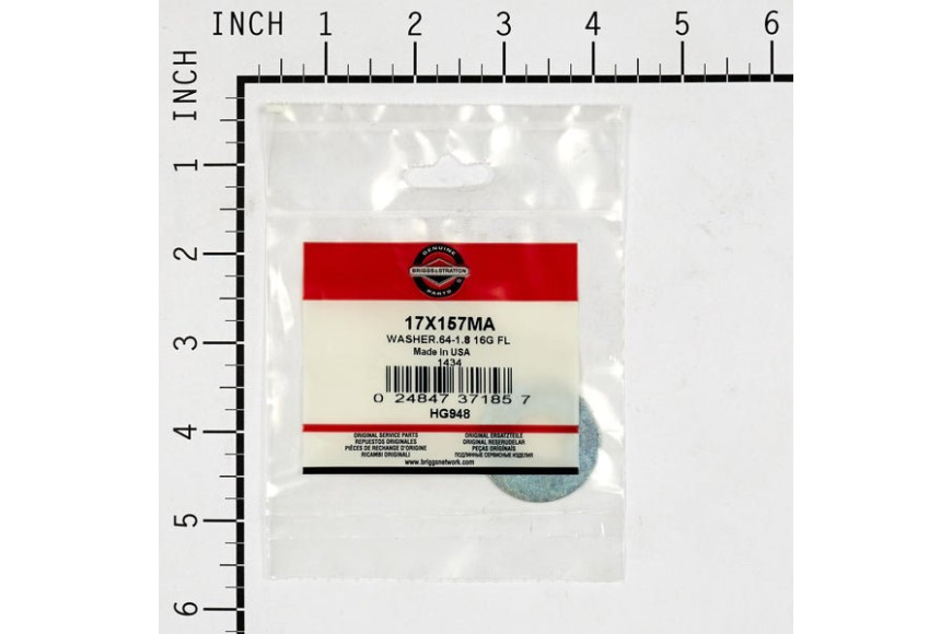 Washer.64-1.8 16G Fl - Originale Snapper - 17X157MA