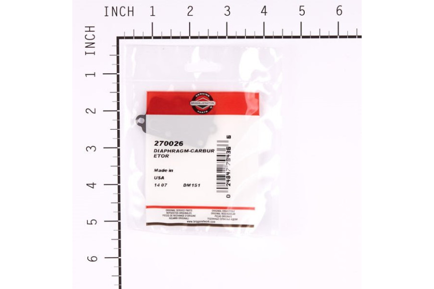 Membrana (4157 10 Pz) - 270026 - Originale Briggs & Stratton