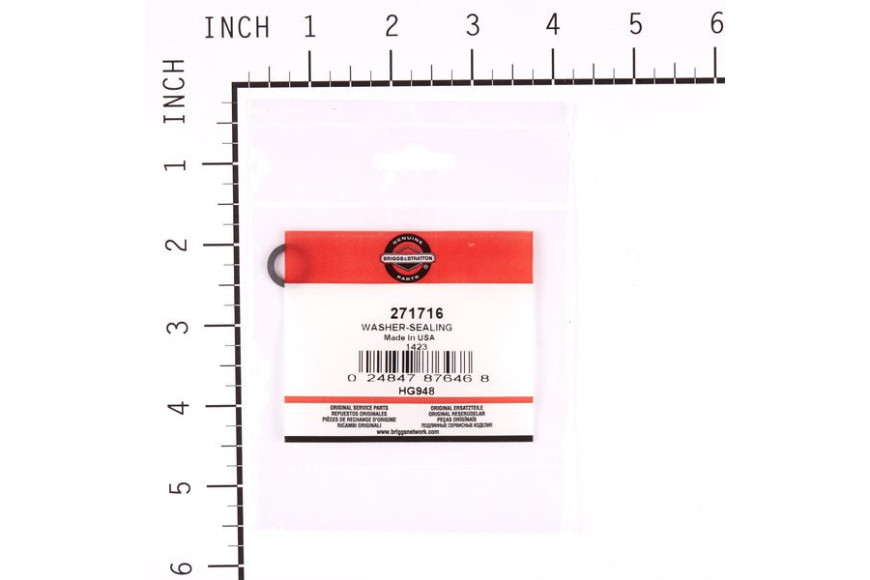Guarnizione Tappo Vaschetta Per Carburatori A Galleggiante Da 3,5 A 6,5 Hp, Quantum, Intek Ecc.  - Originale Briggs & Stratton