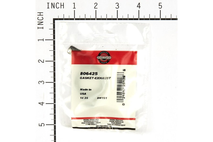 Guarnizione Scarico Vanguard Orizzontali Mono E Bicilindrici Da 11 A 23 Hp  - 806425 - Originale Briggs & Stratton