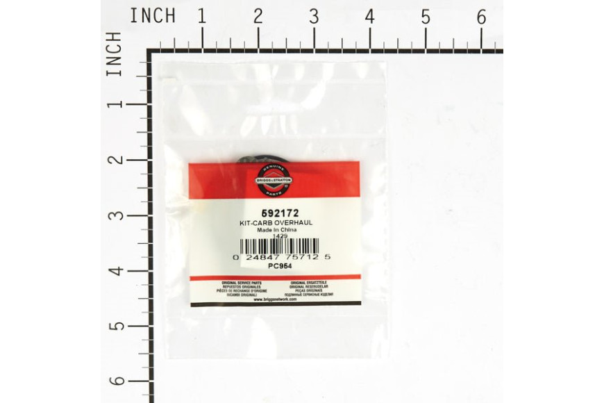 Kit-Carb Overhaul - 592172 -  Briggs & Stratton - Genuine Spare Parts