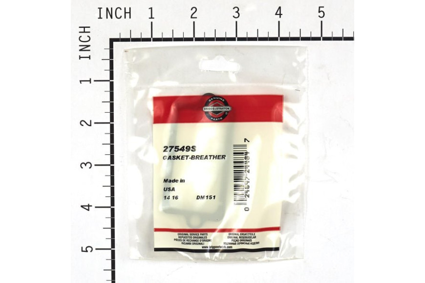 Gasket-Breather - 27549S -  Briggs & Stratton - Genuine Spare Parts