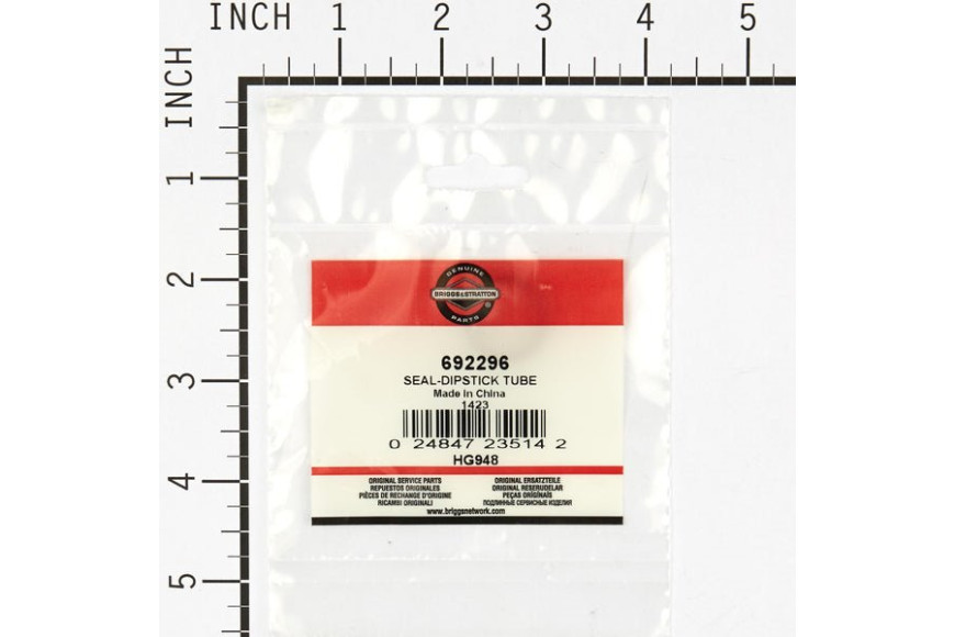 Guarnizione Asta Tubo Olio Motori Verticali 090000, 120000, 128000  - 692296 - Originale Briggs & Stratton