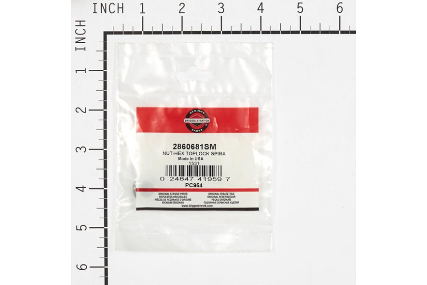 Dado Hf 3/8-16 - Originale Snapper - 2860681SM