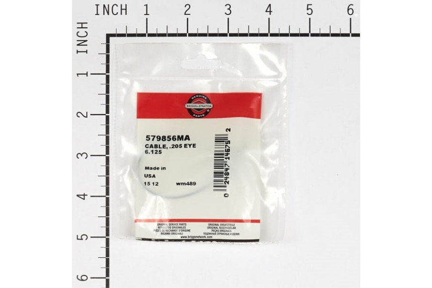 Cable, .205 Eye 6.125 - Originale Snapper - 579856MA