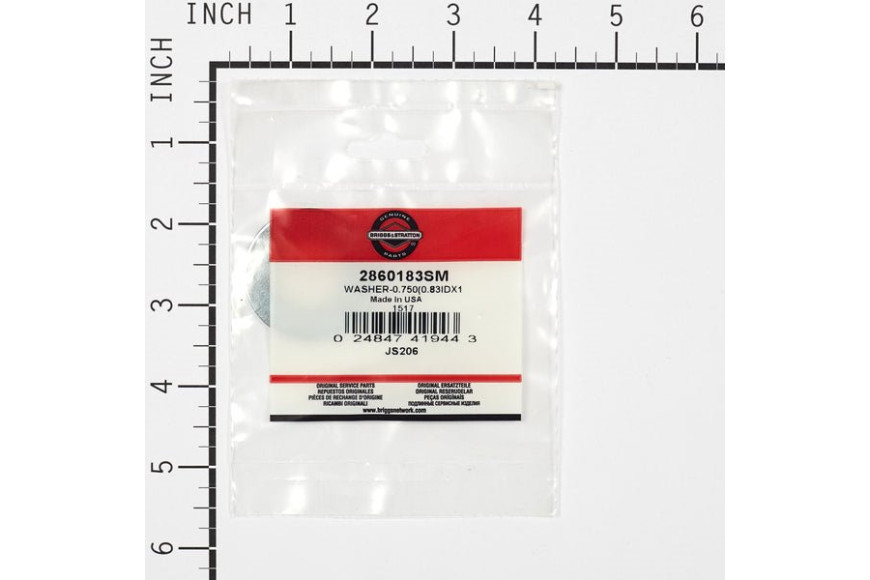 Rondella 0.750 X 0.83Idx1 - Originale Snapper - 2860183SM