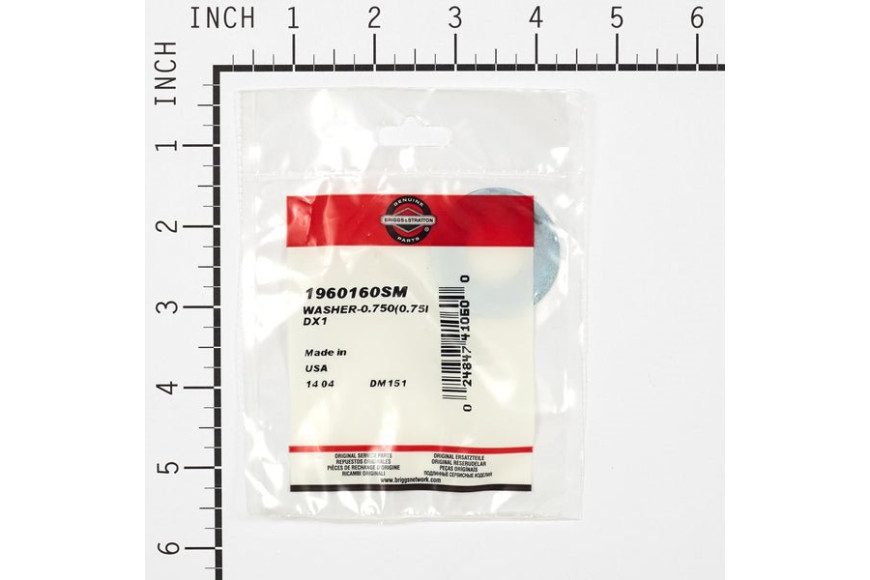 Rondella 3/4'' - Originale Snapper - 1960160SM