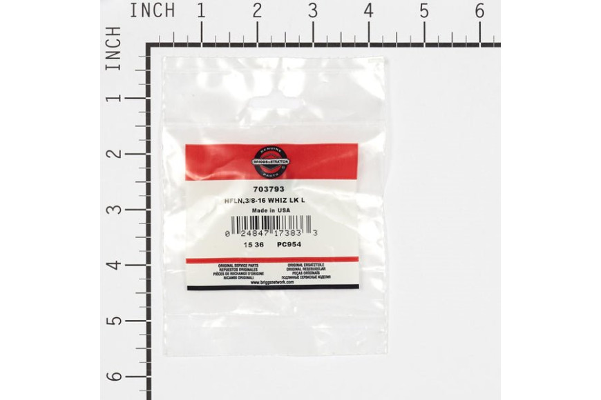 Dado Hfl 3/8-16 - Originale Snapper - 703793