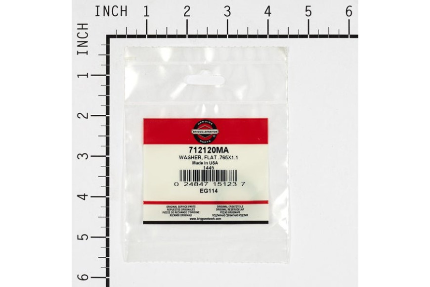 Rondella Piana .765 X 1.1 - Originale Snapper - 712120MA