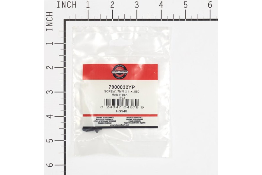 Bullone 7Mm X 1 X .550 - Originale Snapper - 7900032YP