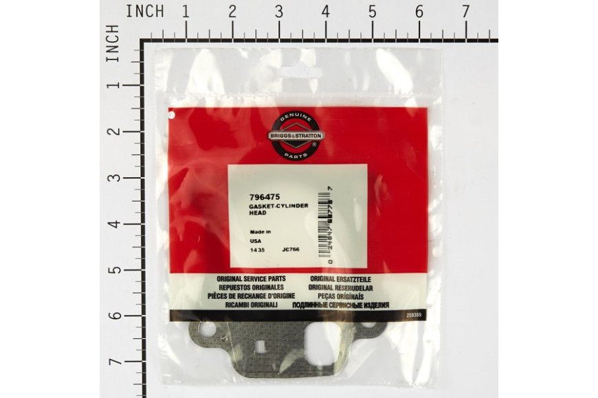 Guarnizione Testa Monocilindrico Serie 800 Ohv 110P/114P/11P/121Q/124Q/12Q/R/S - 000  - 796475 - Originale Briggs & Stratton