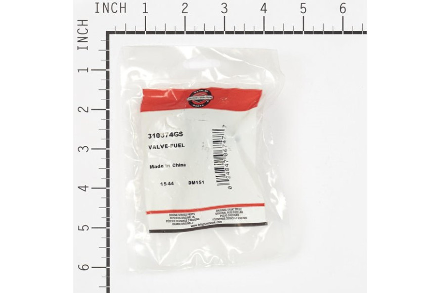 Valve-Fuel - 310574GS -  Briggs & Stratton - Genuine Spare Parts