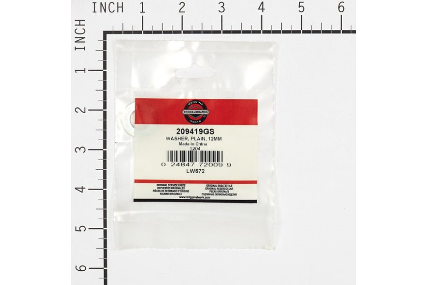 Washer, Plain, 12Mm - 209419GS - Originale Briggs & Stratton