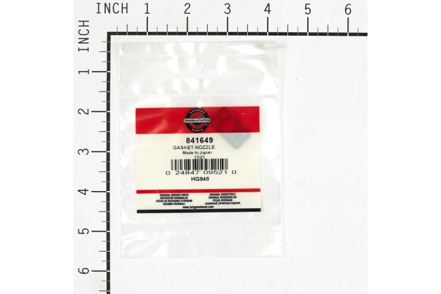 Guarnizione Getto Miscelazione - 841649 - Originale Briggs & Stratton - sostituisce - 690995