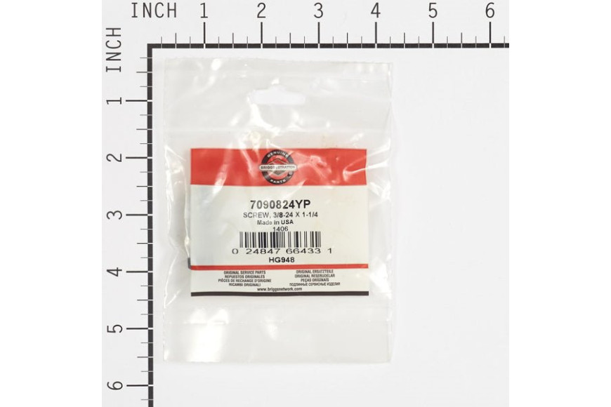 Screw  3/8-24 X 1-1/4 - Originale Snapper - 7090824YP