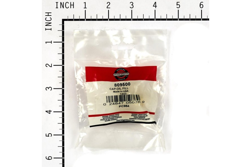 Tappo Riempimento Ex 491832 - 809500 - Originale Briggs & Stratton - sostituisce - 691312