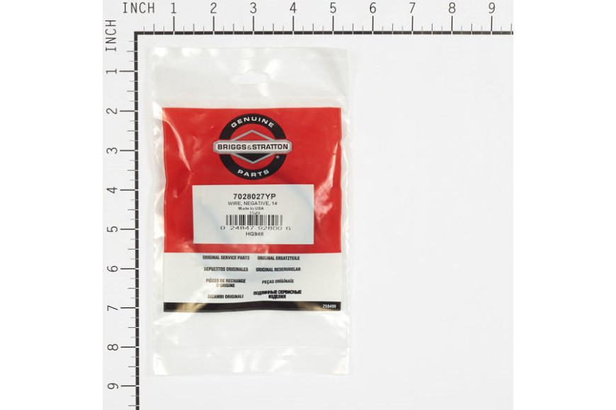Cavo Negativo Batteria 14'' - Originale Snapper - 7028027YP