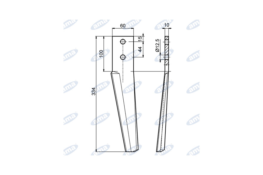 Dent droit Adaptable original Homme Référence 10100257