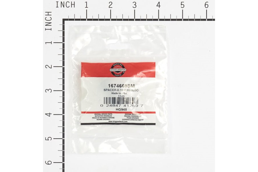 Spessore 25/64 X 5/8 X 1-1/8 - Originale Snapper - 1674669SM