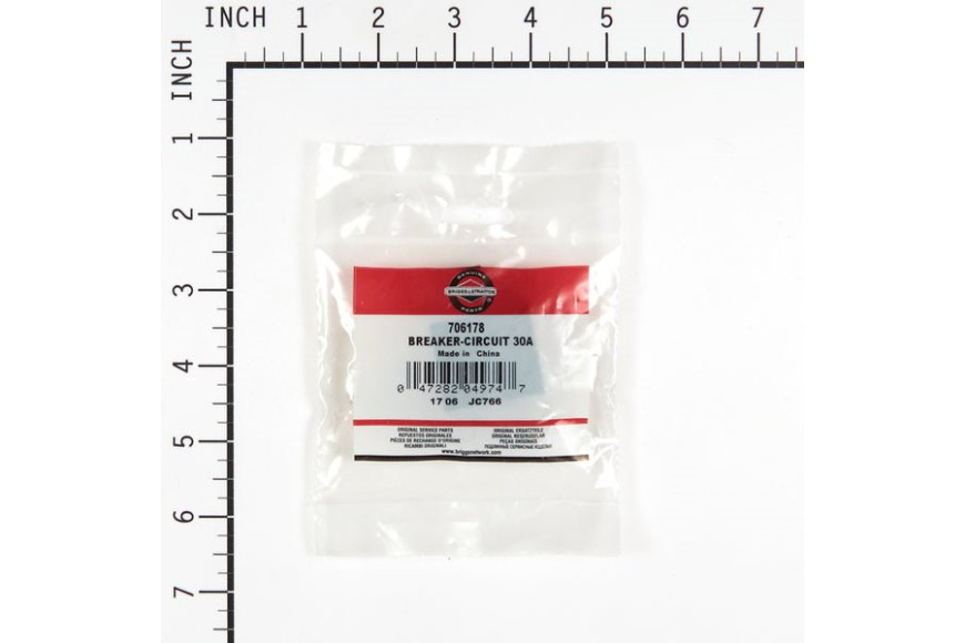 Interruttore-Circuito 30A - 706178 - Originale Briggs & Stratton - sostituisce - 75207AGS