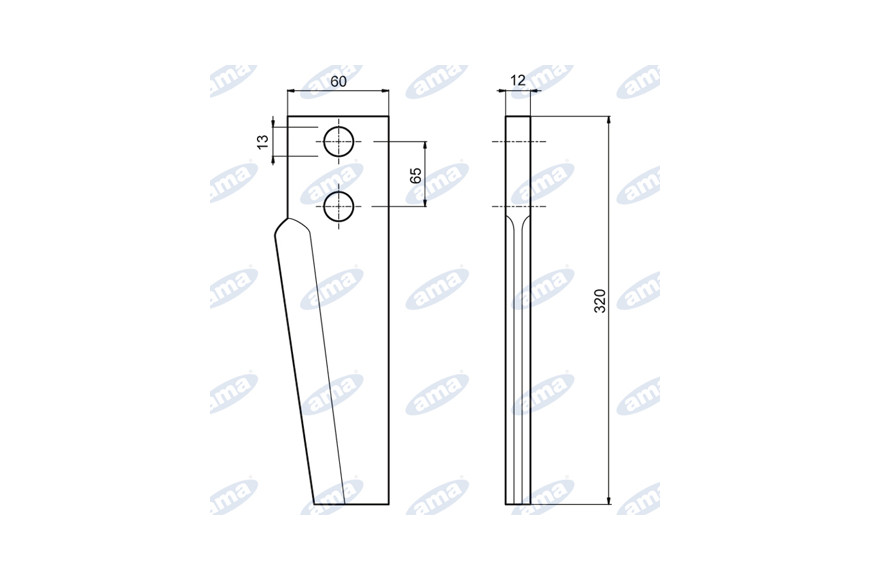 Dent droit Adaptable Perugini