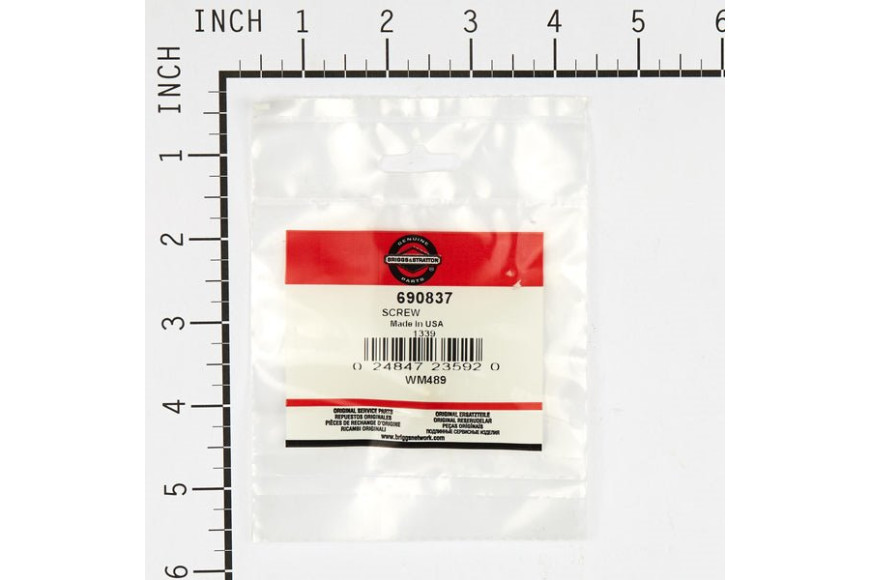 Screw - 690837 -  Briggs & Stratton - Genuine Spare Parts
