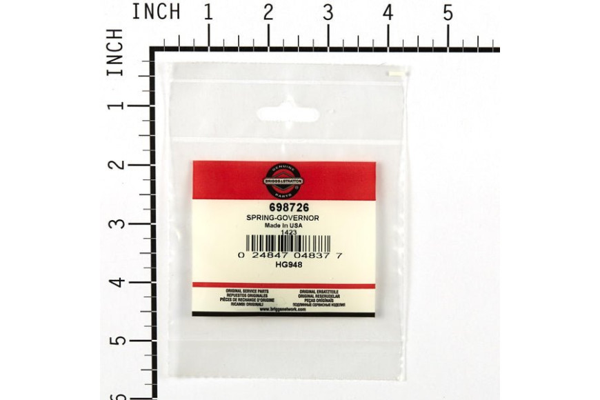 Molla Regolatore 10G Rosa  - 698726 - Originale Briggs & Stratton
