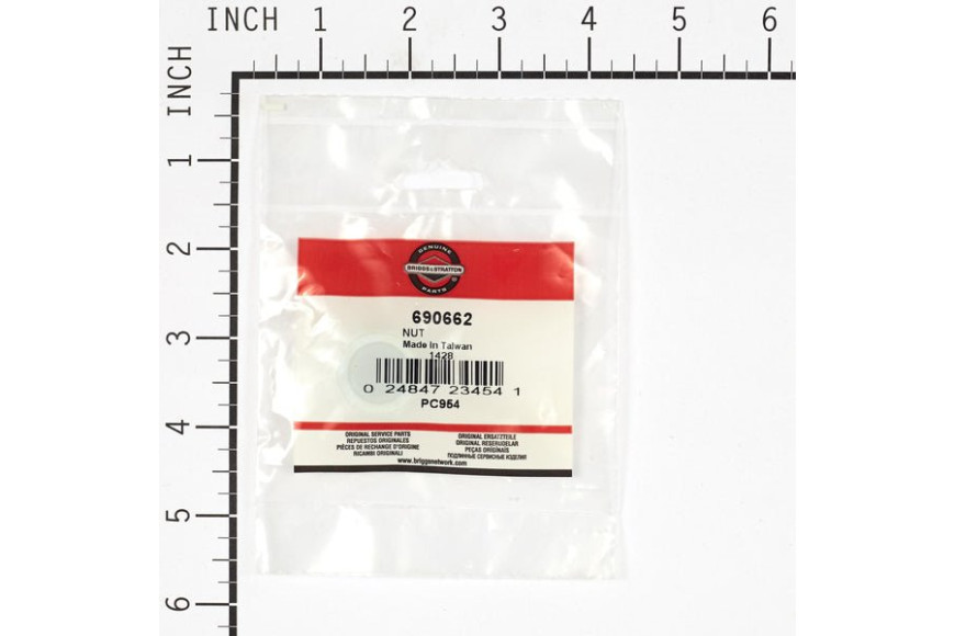 Nut - 690662 -  Briggs & Stratton - Genuine Spare Parts