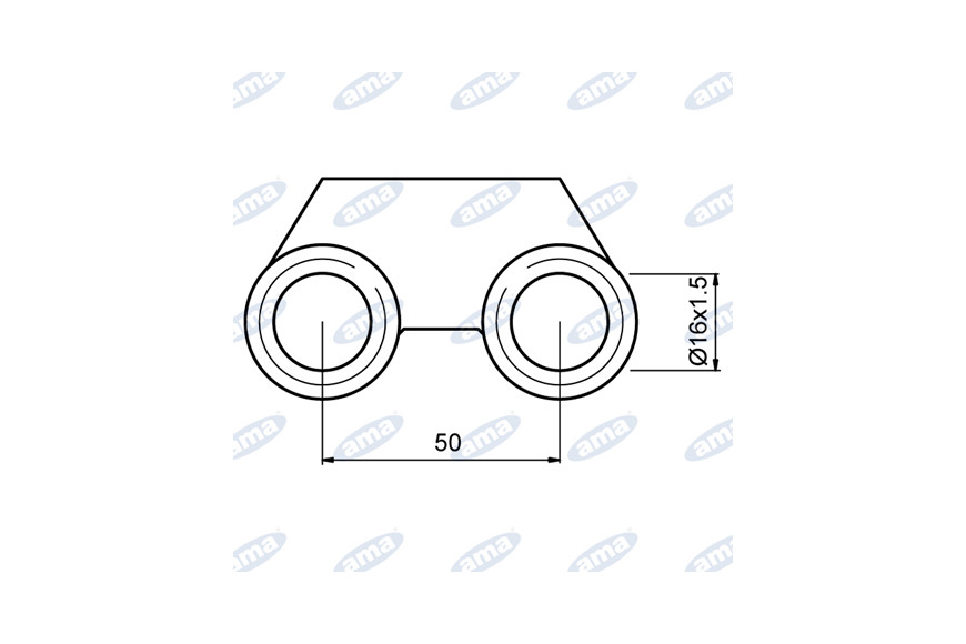 Support de fixation adaptatif Homme, Diamètre intérieur 50