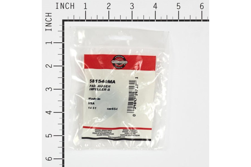 Pad, Auger Impeller B - Originale Snapper - 581540MA