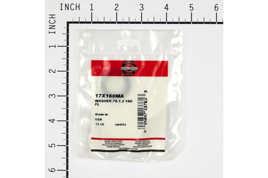 Rondella .76-1.2 16G Fl - Originale Snapper - 17X160MA