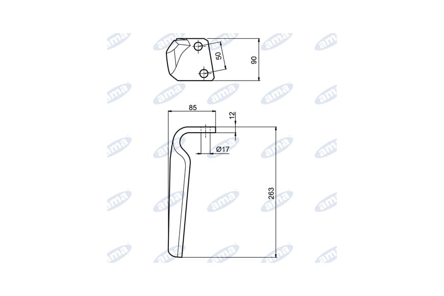 Dente Dx Øf17 Gr1600